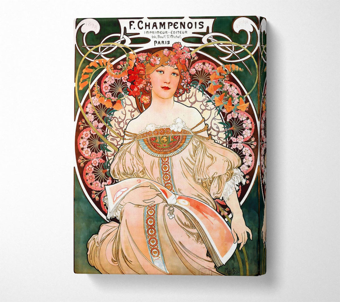  A Canvas Print of Alphonse Mucha Champenois Canvas Art