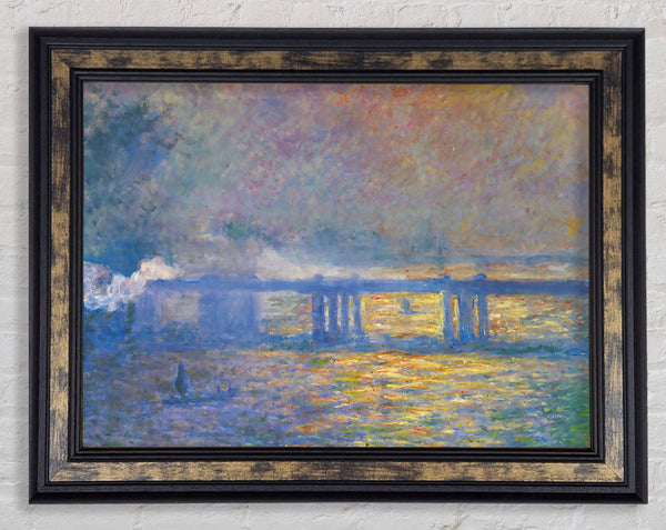 Monet Charing Cross Bridge Framed Print