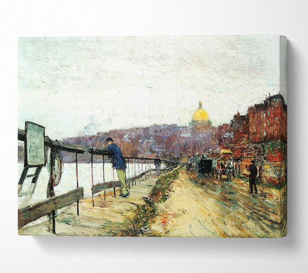  A Canvas Print of Hassam Charles River Und Beacon Hill Canvas Art