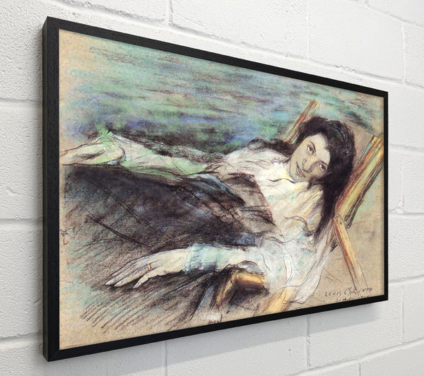 Charlotte Berend On A Stool By Lovis Corinth