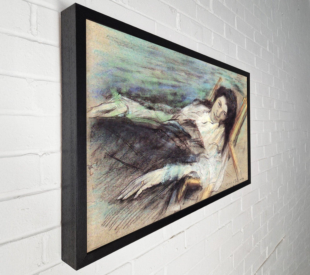  A Canvas Print of Charlotte Berend On A Stool By Lovis Corinth Canvas Art