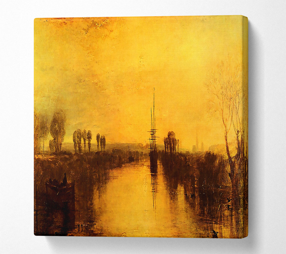  A Canvas Print of Joseph Mallord Turner Chichester Canal Canvas Wall Art