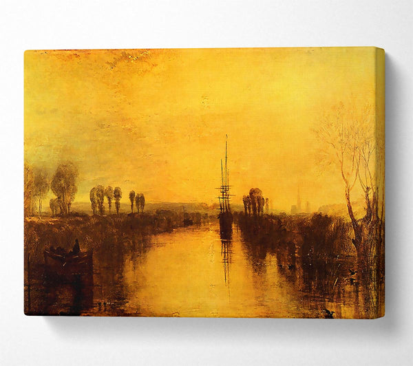  A Canvas Print of Joseph Mallord Turner Chichester Canal Canvas Wall Art