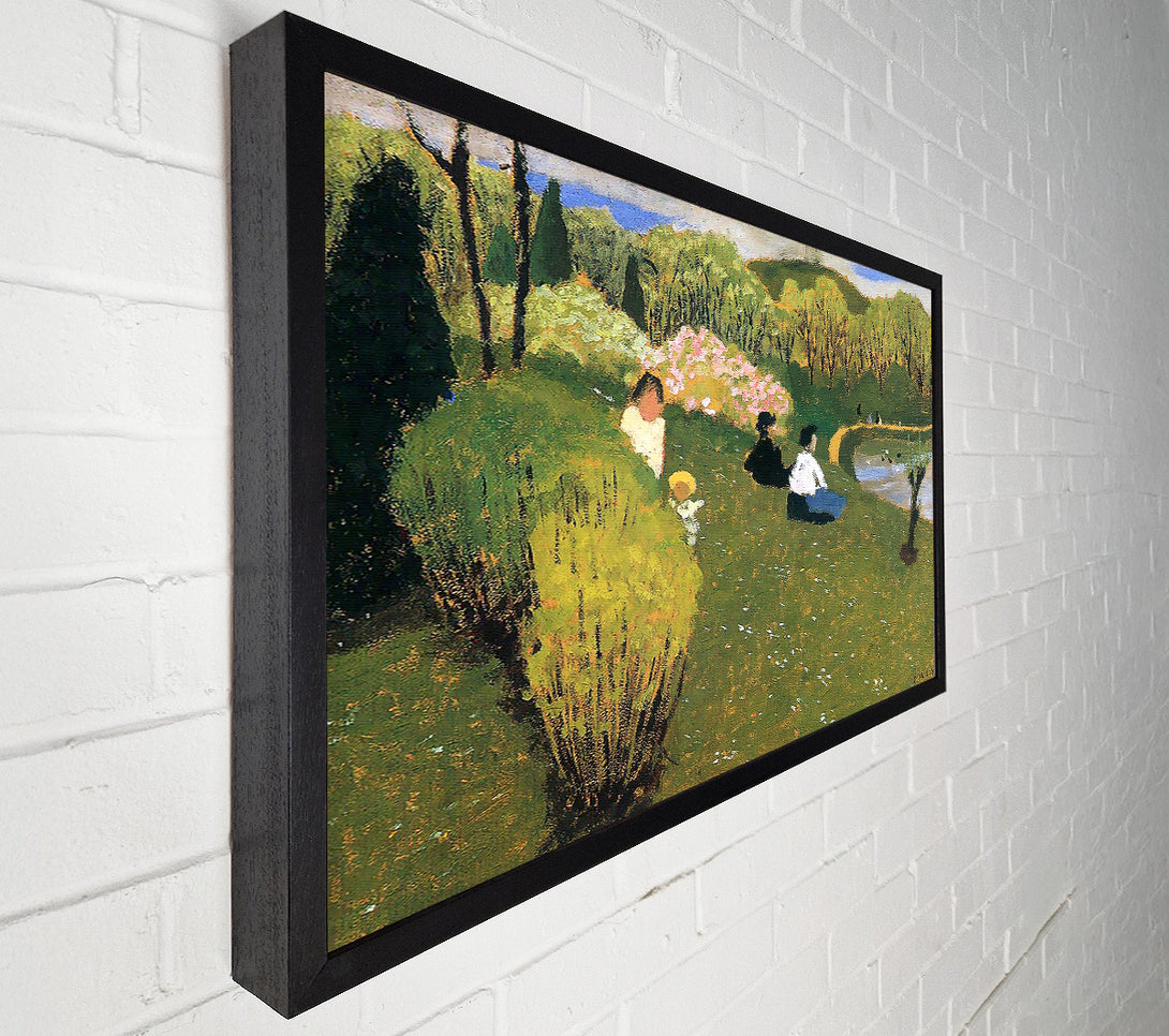 A Canvas Print of Felix Vallotton Children At A Pond Canvas Print
