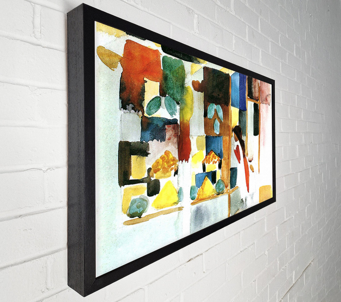  A Canvas Print of August Macke Children At The Vegetable Shop 1 Canvas Print