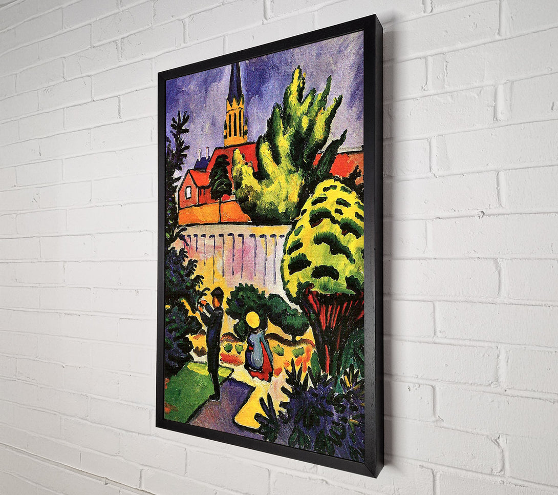  A Canvas Print of August Macke Children In The Garden Canvas Wall Art