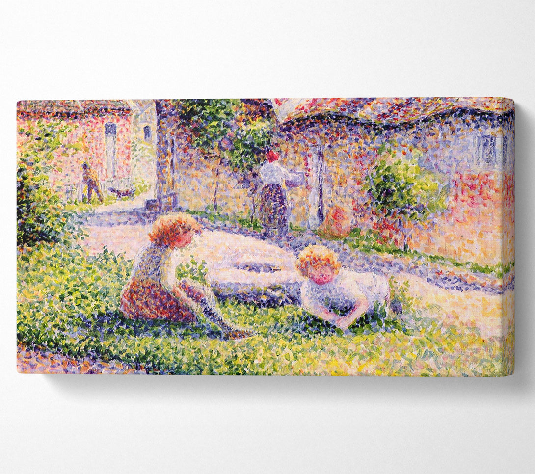  A Canvas Print of Pissarro Children On A Farm Canvas Art