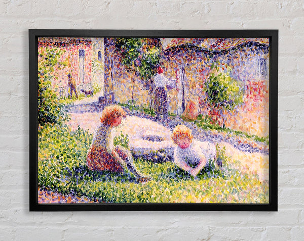 Pissarro Children On A Farm Framed Print