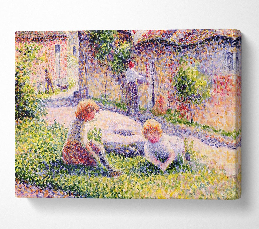  A Canvas Print of Pissarro Children On A Farm Canvas Art