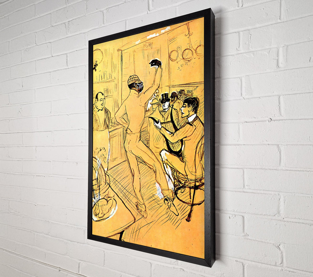  A Canvas Print of Toulouse Lautrec Chocolat Dance Canvas Wall Art