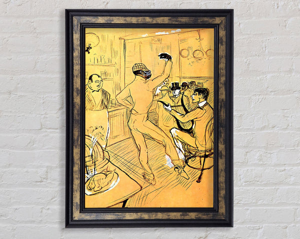 Toulouse Lautrec Chocolat Dance Framed Print
