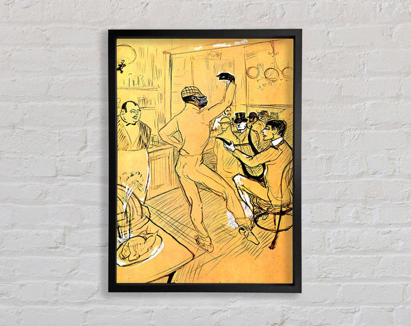 Toulouse Lautrec Chocolat Dance Framed Print