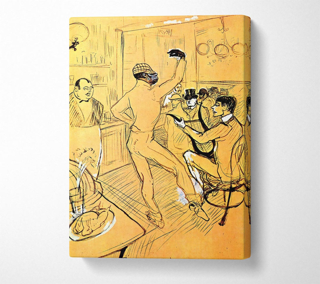  A Canvas Print of Toulouse Lautrec Chocolat Dance Canvas Wall Art