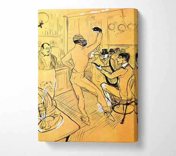 A Canvas Print of Toulouse Lautrec Chocolat Dance Canvas Wall Art