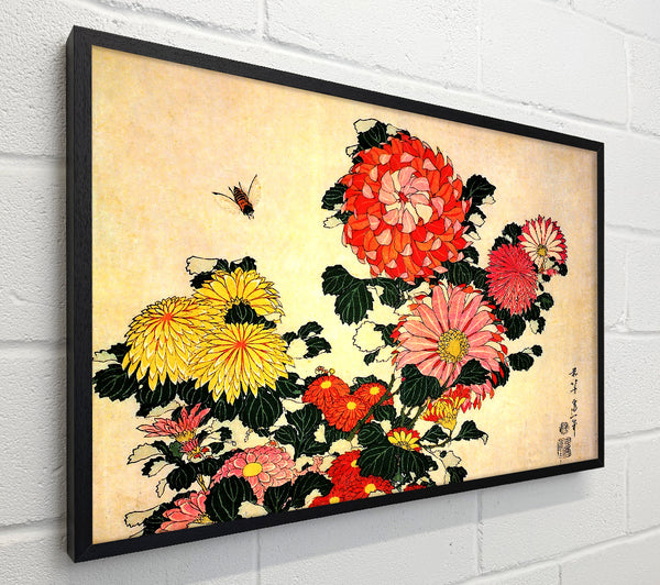Hokusai Chrysanthemum And Bee
