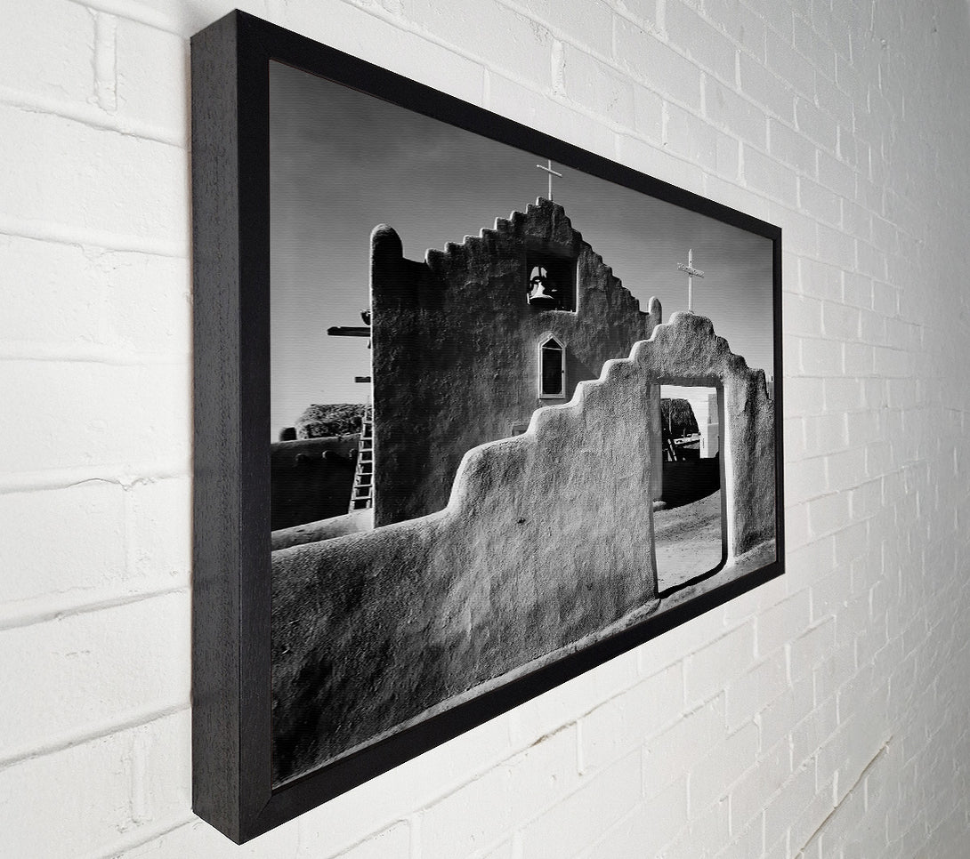  A Canvas Print of Ansel Adams Church In Taos Pueblo New Mexico 2 Canvas Art