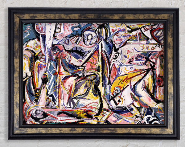 Jackson Pollack Circumcision Framed Print