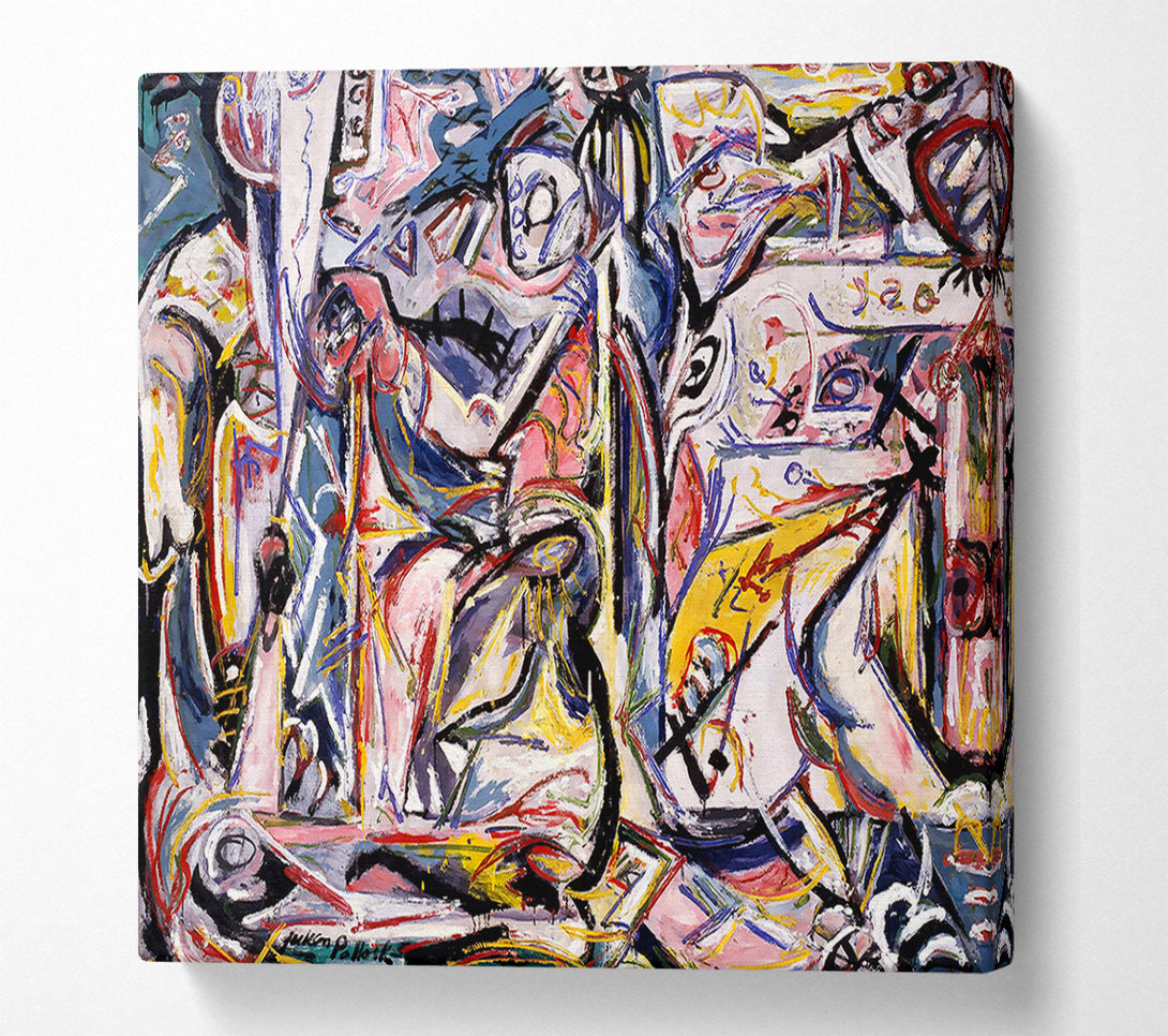  A Canvas Print of Jackson Pollack Circumcision Canvas Wall Art