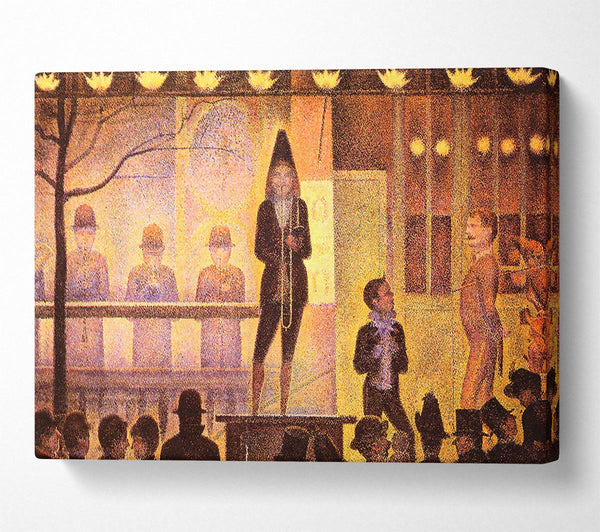  A Canvas Print of Seurat Circus Parade Canvas Print