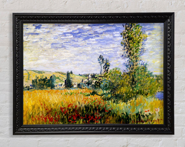 Claude Monet Fields Framed Print