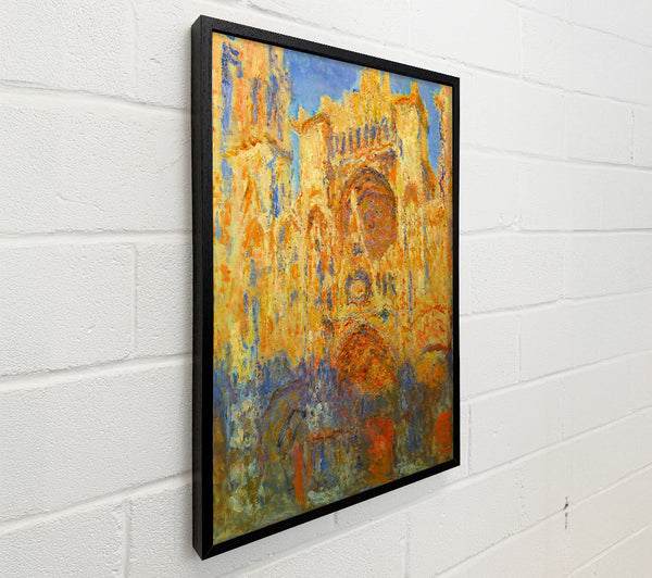 Claude Monet Rouen Cathedral Facade At Sunset