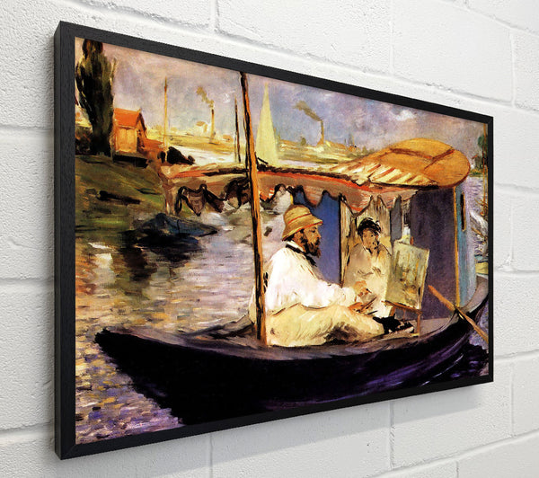 Manet Paints Claude Monet Dans Son Bateau Atelier 1874