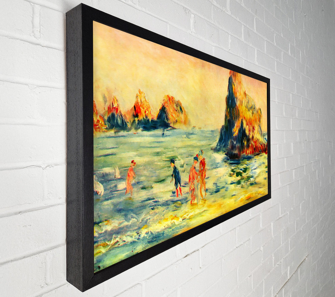  A Canvas Print of Renoir Cliffs At Guernsey Canvas Art