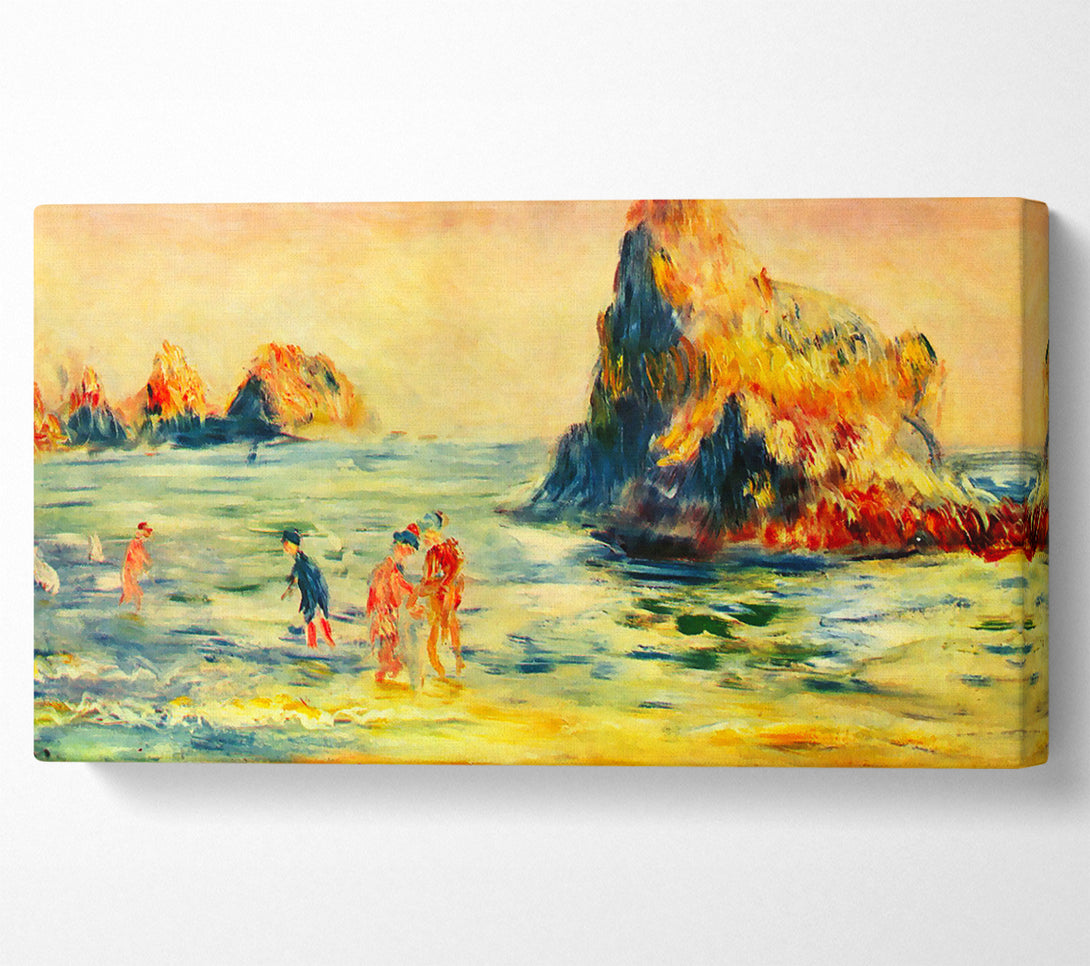  A Canvas Print of Renoir Cliffs At Guernsey Canvas Art