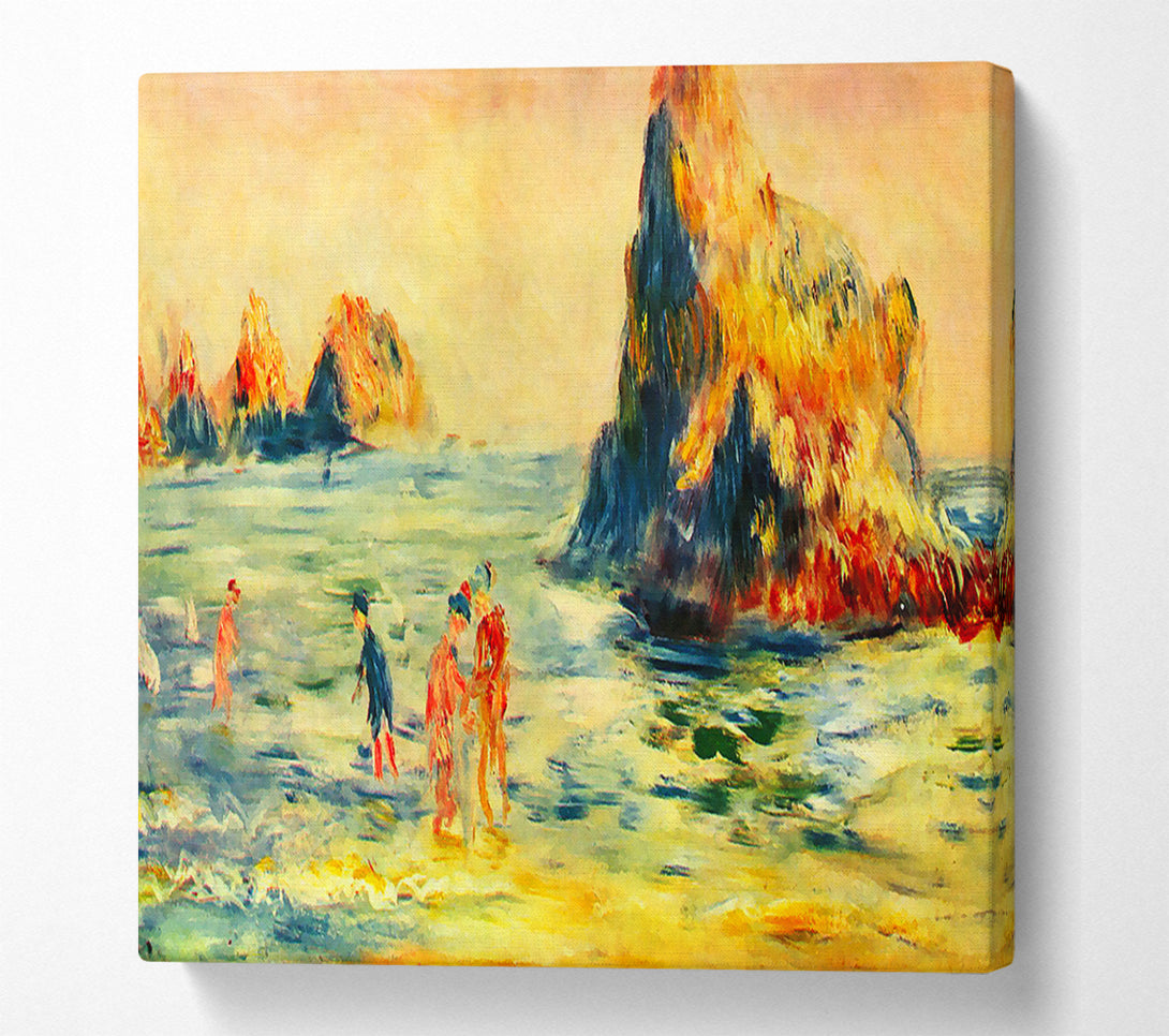 A Canvas Print of Renoir Cliffs At Guernsey Canvas Art