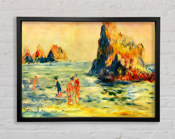 Renoir Cliffs At Guernsey Framed Print