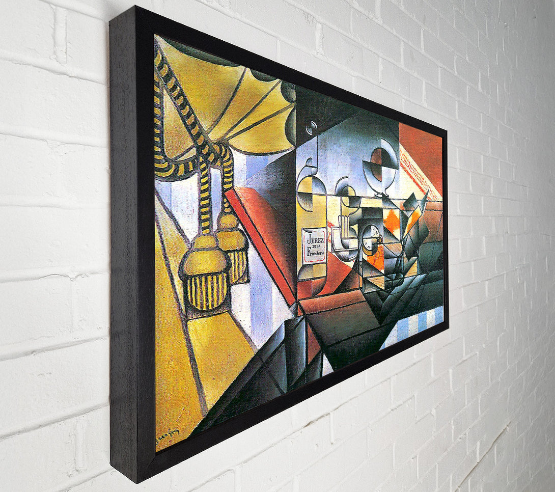  A Canvas Print of Juan Gris Clock And Bottle Jerez De La Frontera Canvas Wall Art