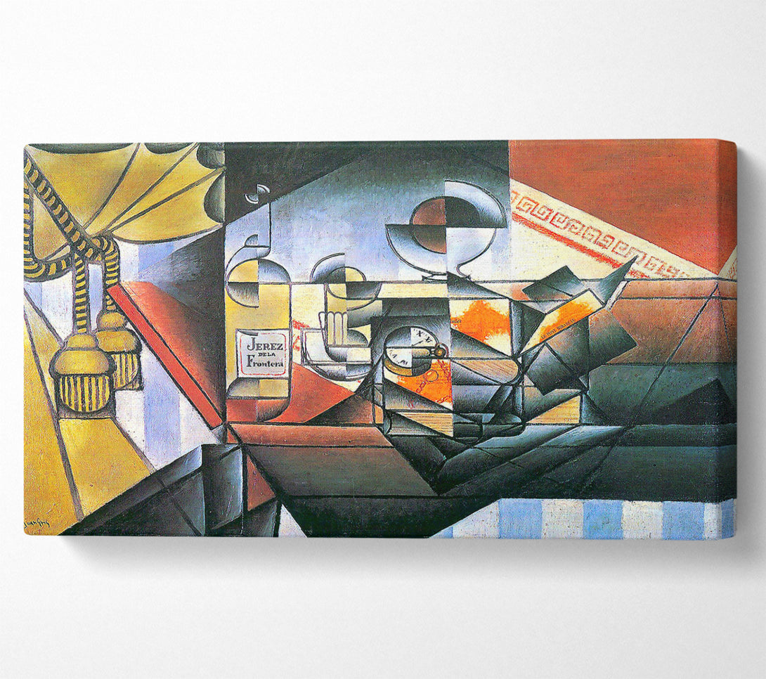  A Canvas Print of Juan Gris Clock And Bottle Jerez De La Frontera Canvas Wall Art