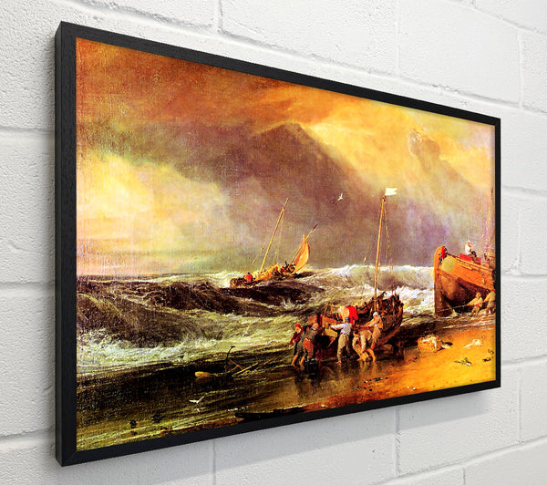 Joseph Mallord Turner Coastal Scene With Fishermen