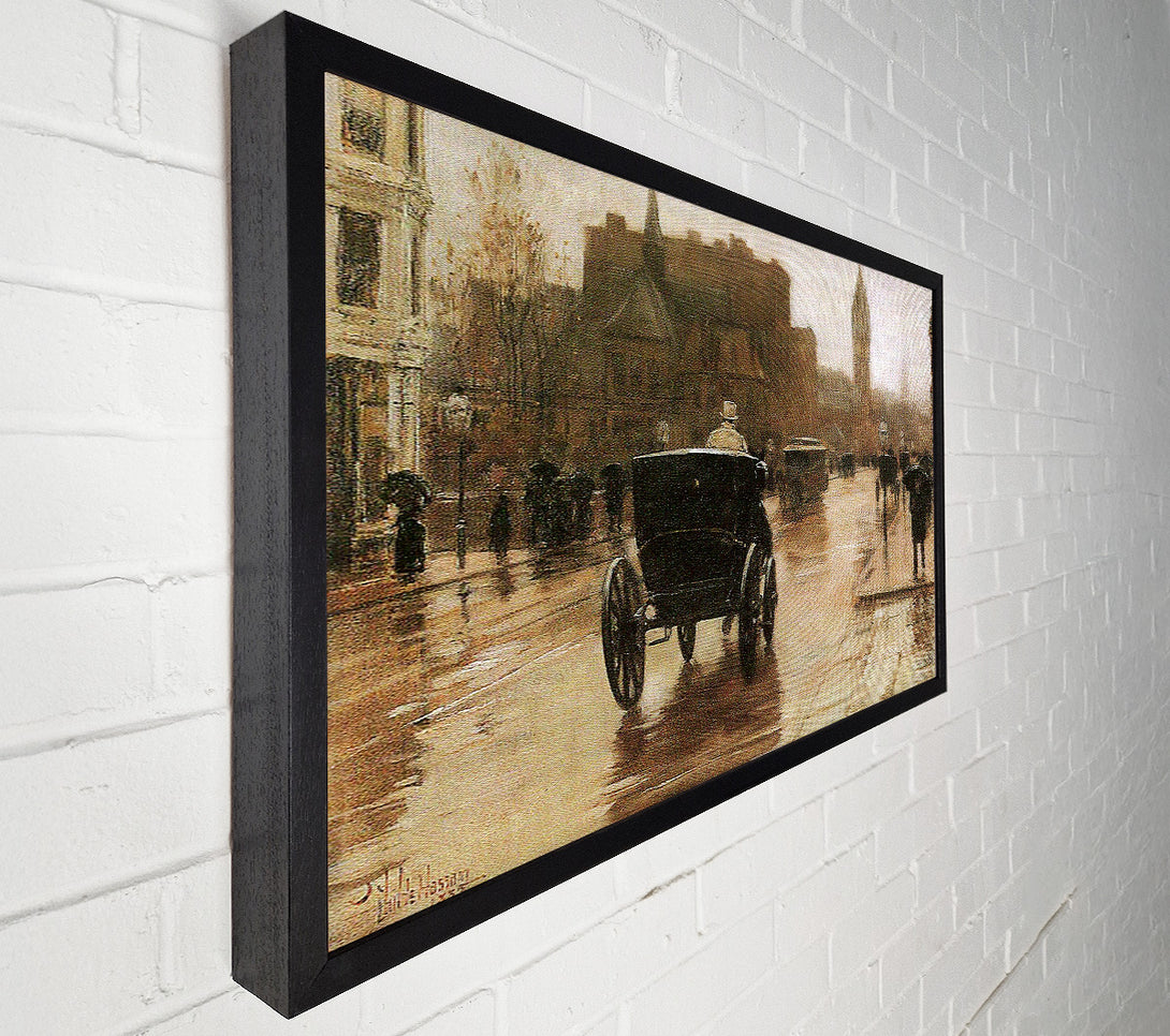  A Canvas Print of Hassam Columbus Avenue Canvas Wall Art