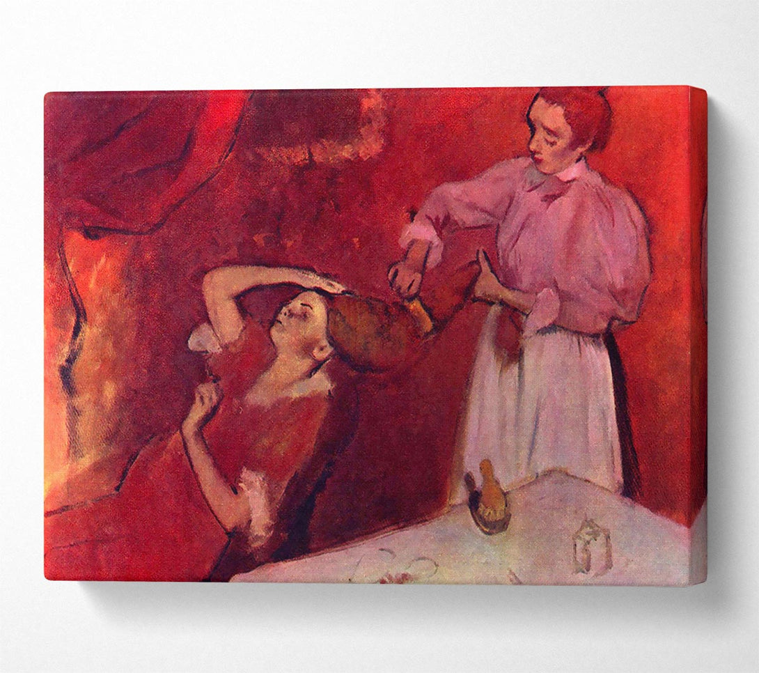  A Canvas Print of Degas Combing Hair Canvas Print