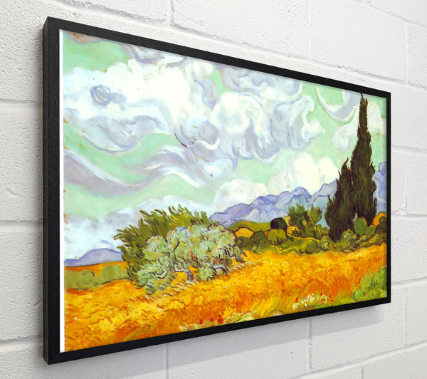 Van Gogh Cornfield With Cyprusses
