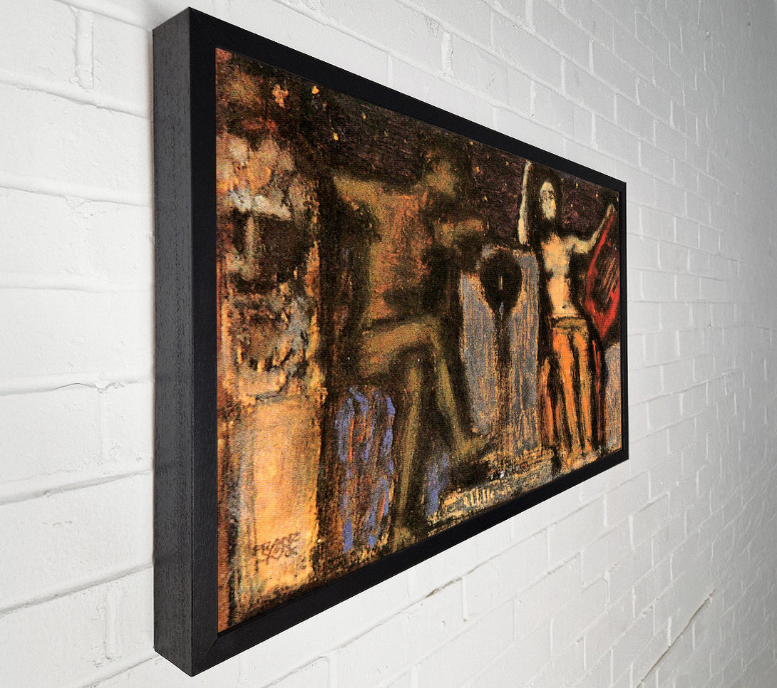  A Canvas Print of Franz Von Stuck Couple At Fountain Canvas Wall Art