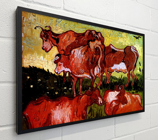 Van Gogh Cows After Jordaens