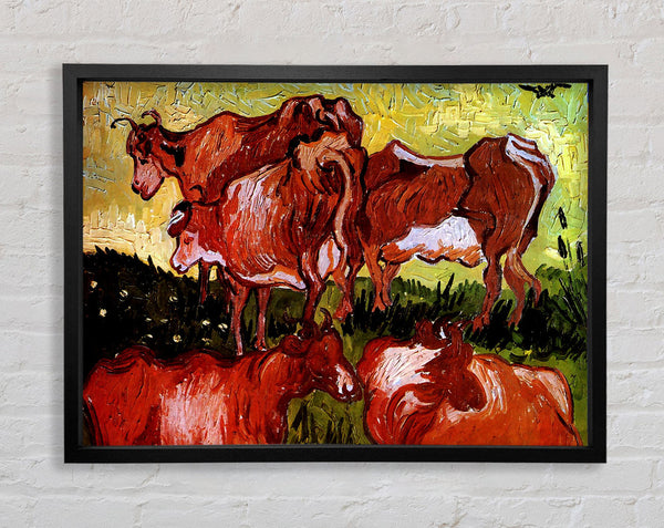 Van Gogh Kühe nach Jordaens