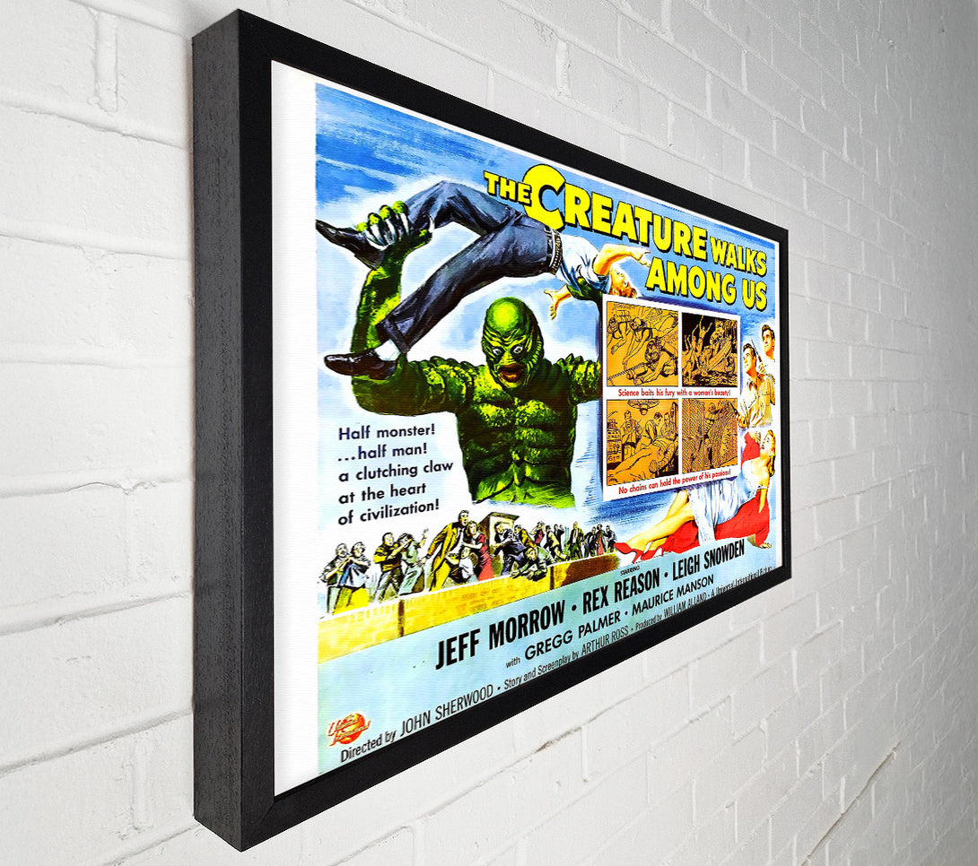  A Canvas Print of Creature Walks Among Us Poster 4 Canvas Art