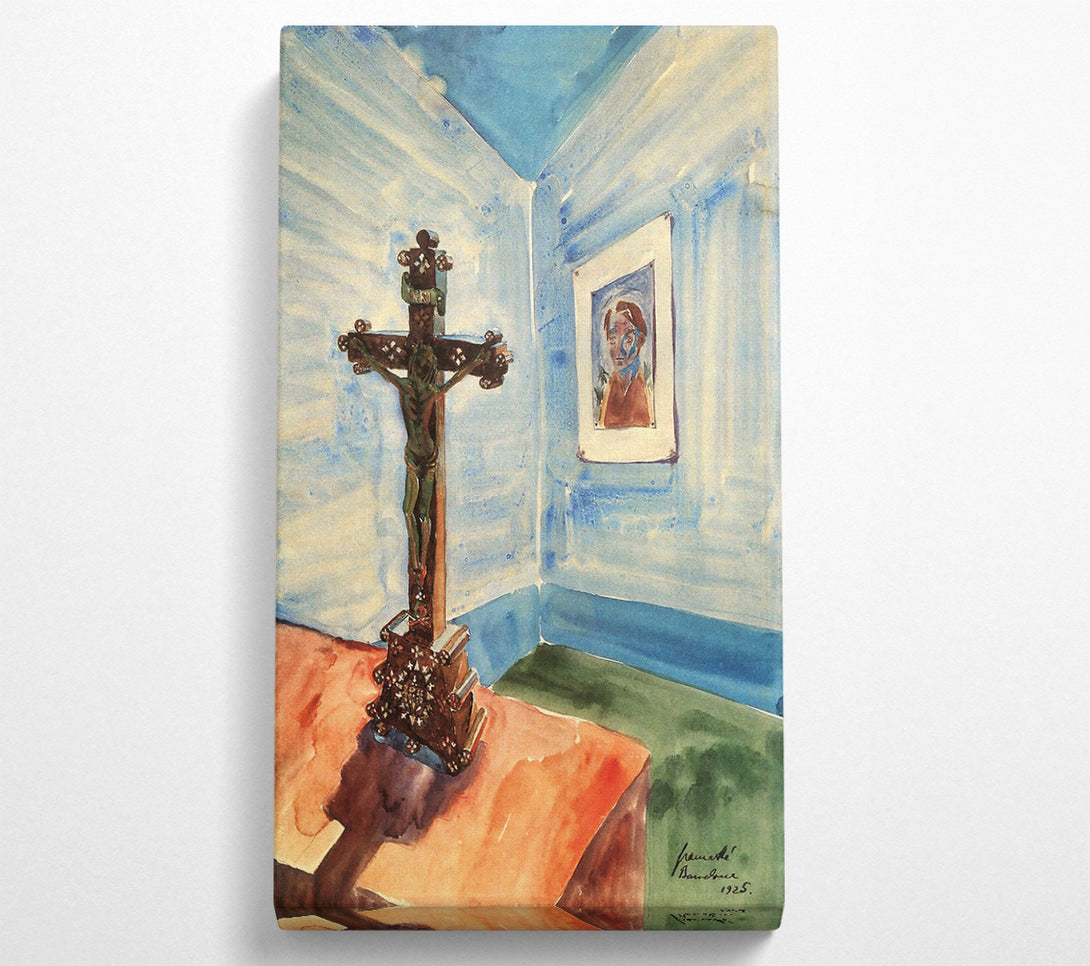  A Canvas Print of Walter Gramatte Crucifix In The Room Canvas Wall Art