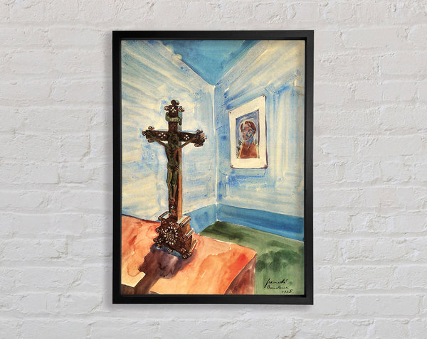 Walter Gramatte Crucifix In The Room Framed Print