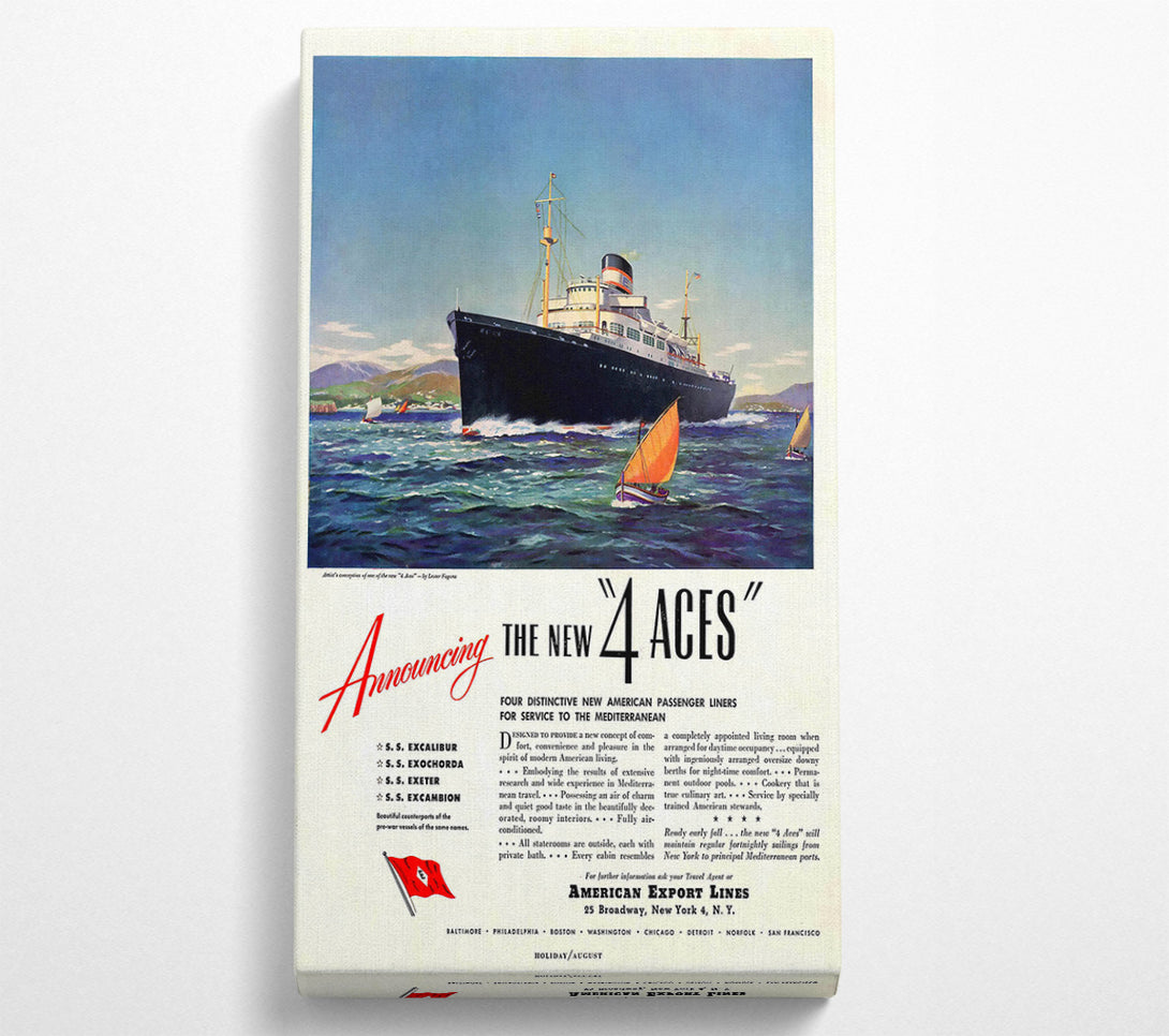  A Canvas Print of Cunard Line Canvas Print