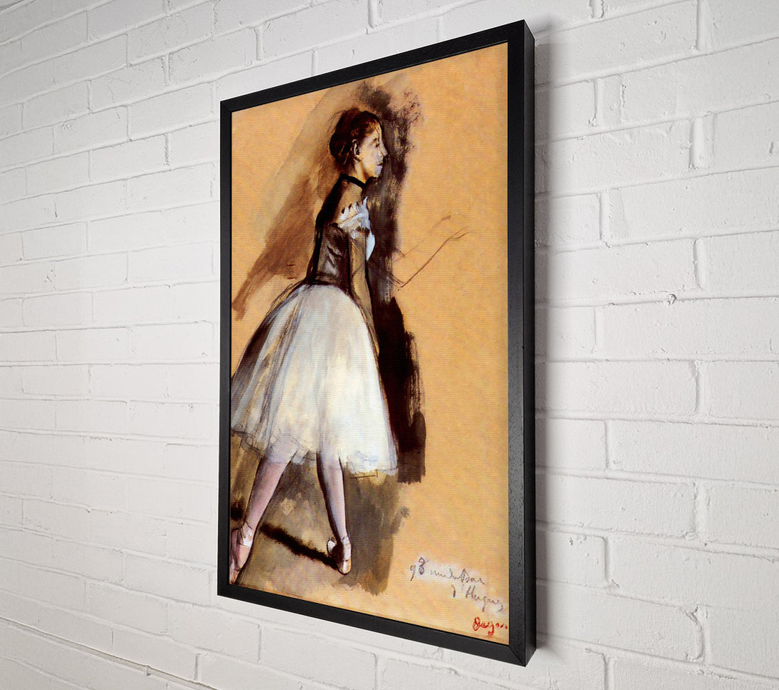  A Canvas Print of Degas Dancer In Step Position 1 Canvas Art