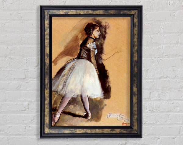 Degas Dancer In Step Position 1 Framed Print