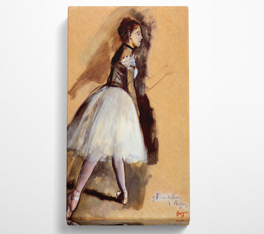  A Canvas Print of Degas Dancer In Step Position 1 Canvas Art