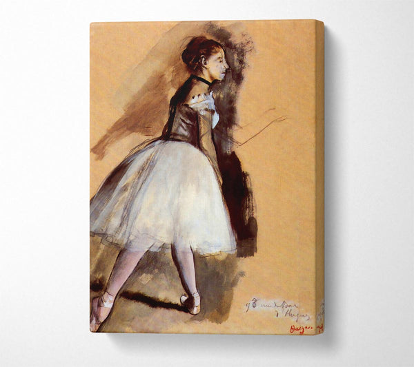  A Canvas Print of Degas Dancer In Step Position 1 Canvas Art