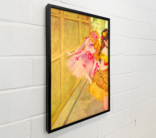 Degas Dancers Behind A Backdrop