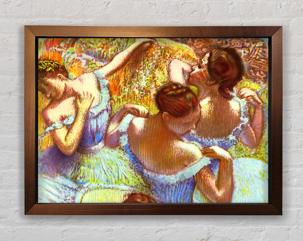 Degas Dancers In Blue Framed Print