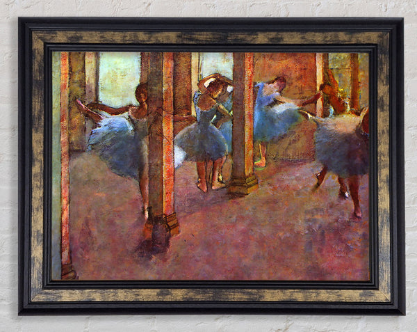 Degas Dancers In The Foyer Framed Print